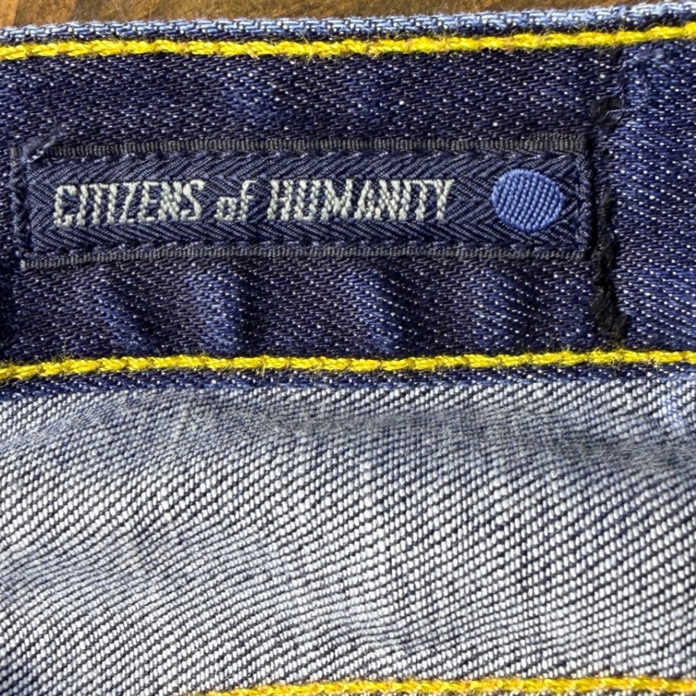 Citizens of Humanity Sid Jeans Mens 42 Dark Wash Straight Leg Made USA Denim - Picture 3 of 15